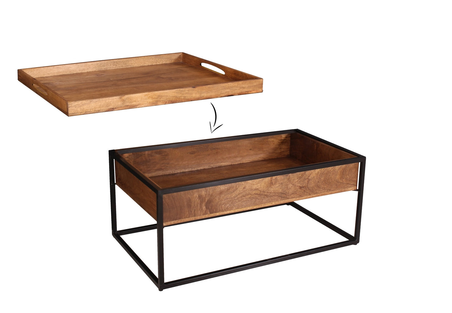 TABLES BASSES BOMBAY L100xP60xH47 CM