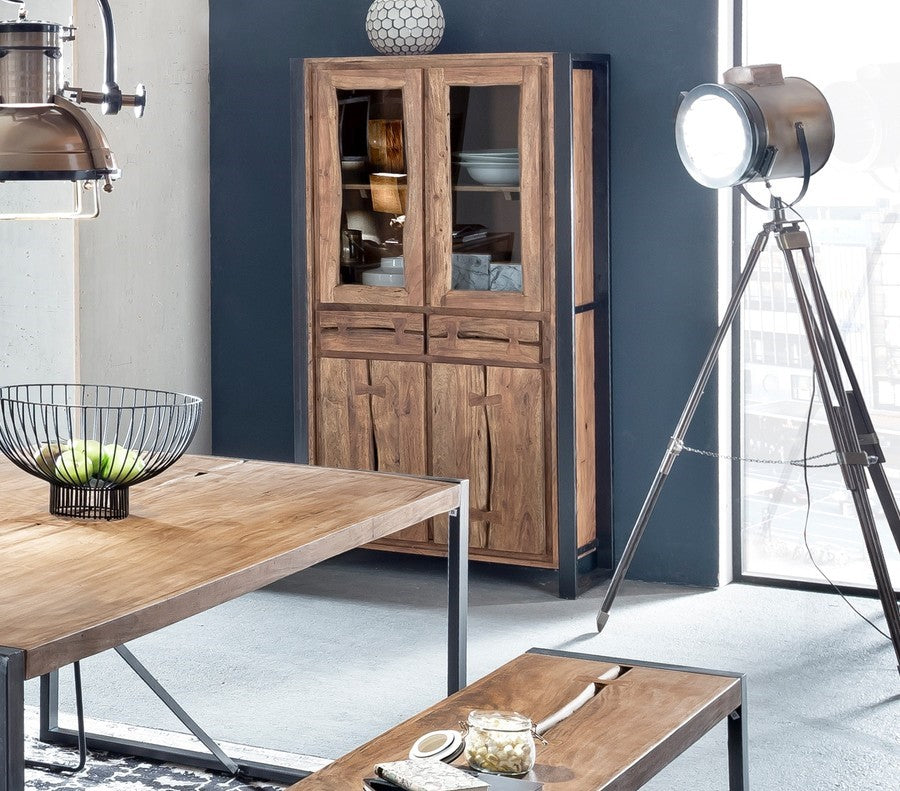 Vitrine 2 portes Madurai L90 cm – Sorenn-design.com